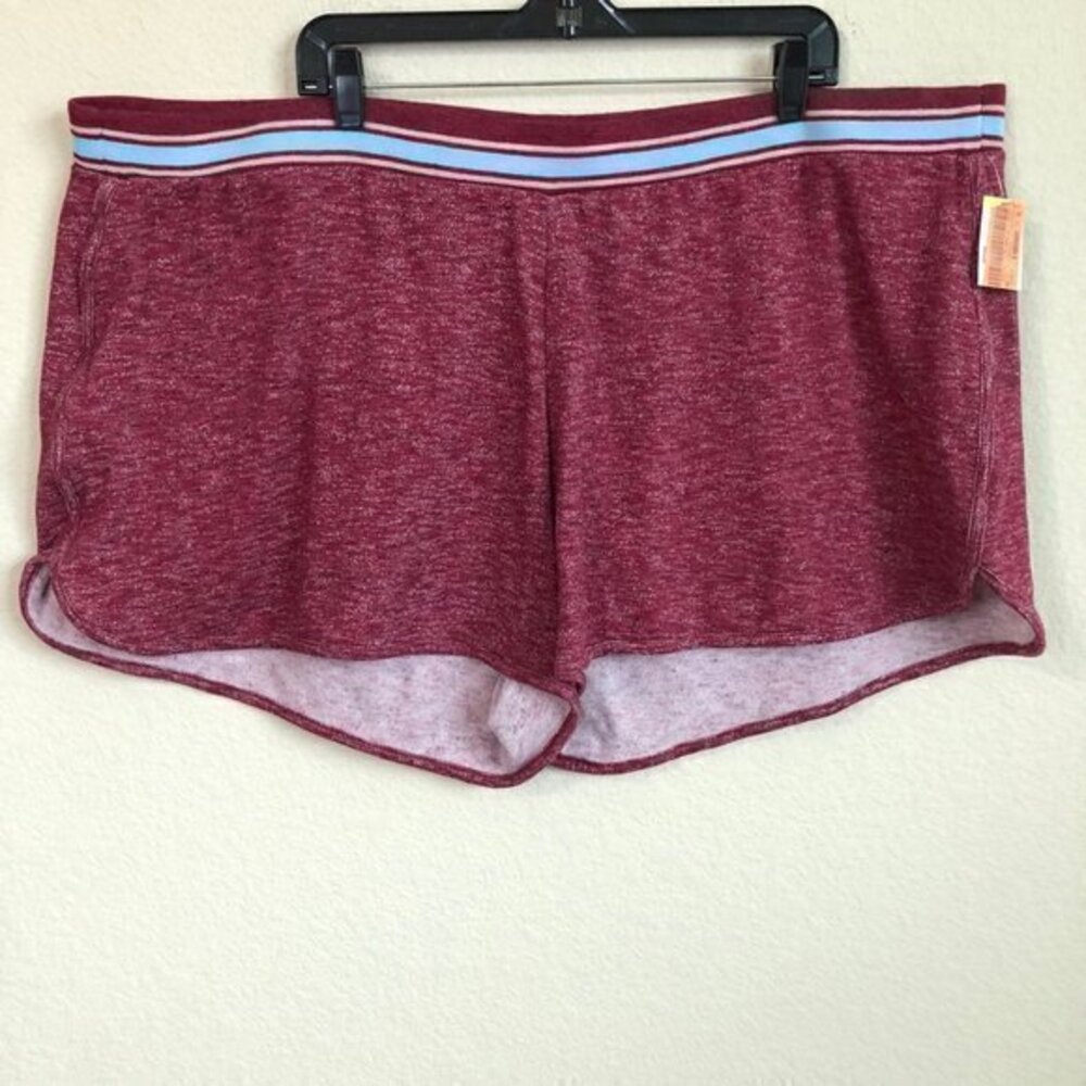 Joe Boxer Shorts Maroon Athletic Retro Plus Size